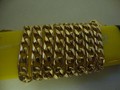 Золотая цепочка плетения панцирь длиной 50см на заказ